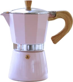 3-kops aluminium espressokoker (Moka Pot) – Klassieke Italiaanse koffiemaker voor op het fornuis – Geschikt voor het bereiden van Italiaanse en Cubaanse koffie – Ideaal voor thuis en op de camping – 150 ml (5 oz) — thumbnail 1
