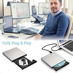 Externe DVD Speler - CD Brander - Bestanden Archiveren - Plug and Play - Draagbaar - Zwart — thumbnail 5