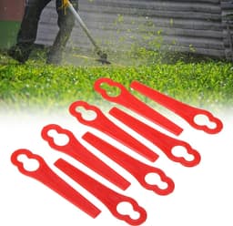Plastic Grasmaaiermessen - Vervangende Bladen Grasmaaier - Gazon Onderhoud - Hoge Kwaliteit ABS Materiaal - 100 Stuks - Rood en Groen — thumbnail 5