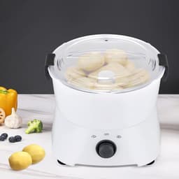 Elektrische Aardappelschiller - Aardappelschilmachine Groentenwasser - Snel Groenten Schillen - Grote Capaciteit 0.8kg - 23.6 x 28.3 cm - Wit — thumbnail 4