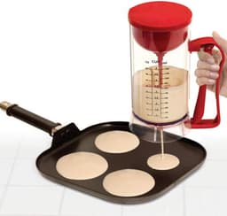 Elektrische Beslag Dispenser - Beslag Mixer - Bakken Maken - Automatisch Mengen - 1500 ml - Wit — thumbnail 4