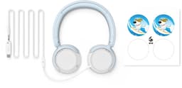 PHILIPS TAK2000BL/00 - Kinderkoptelefoon - 85 dB Veilig Luisteren - Audio Share - Ingebouwde Microfoon - Opvouwbaar - USB-C Adapter Inclusief - Licht Blauw / Wit — thumbnail 5