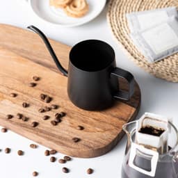 QTTVBTNA - Cafetière - Slow Coffee Ketel - Schenkketel met Zwanenhals Uitloop - Koffie en Theekan -Nauwkeurig Schenken voor Filterkoffie en Camping-340 ml — thumbnail 4