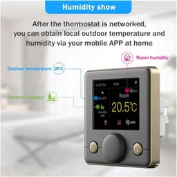 Digitale Thermostaat - Slimme Vloerverwarming - Comfort Verhogend - App Afstandsbediening - 16A Electric Heating - Wit — thumbnail 5
