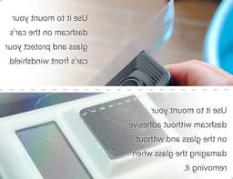 Set van 8 Stickers voor Dashcam, Transparante Plakpads voor Voorruiten, Antistatische Folies en Verbeterde Bevestiging — thumbnail 2