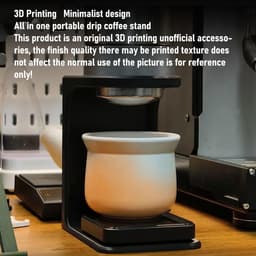 Dailygoods- Koffiestand Geschikt voor Outin Nano Koffiemachines - Drup Koffiestand - PLA Constructie - Stabiliteit - Nauwkeurige Pasvorm - Lichtgewicht 215g - Koffiehouder — thumbnail 3