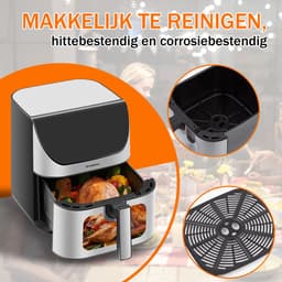 Digitale Airfryer XXL Hetelucht friteuse Sinaopus 8001-9L Grote Capaciteit voor 5 Personen-Snelle Opwarming-12 Voorgeprogrammeerde Functies-eenvoudig te reinigen-LED display — thumbnail 4