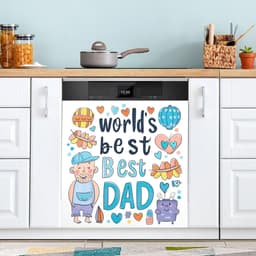 Vaatwasser Magneet Cover - Keuken Decoratie - Keuken Opfrissen - Aanpasbare Maat - 23x26 Inch - Rennend Paard Berg — thumbnail 3