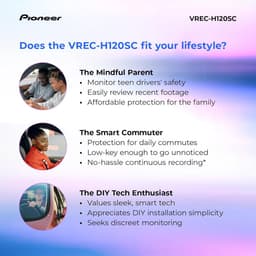 Compacte Dashcam - Autocamera Video - Veilig Rijden - 1.5K Resolutie WDR - 120 Graden Lens - Zwart — thumbnail 4