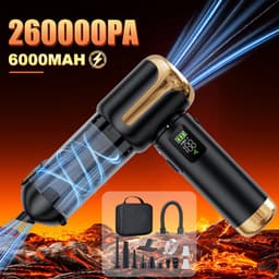 26000Pa Snoerloze Handstofzuiger – Draagbare Auto & Huis Stofzuiger met LED, 0,25L Stofbeker, 4-in-1, USB Oplaadbaar, Blazen & Zuigen — thumbnail 1