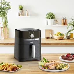 Tefal Easy Fry & Grill EY5018 - 2-in-1 Airfryer & Grill 4.2L - 1550W - Gegoten Aluminium Grillrooster - 70% Energiebesparing - Voor 4 Personen — thumbnail 5