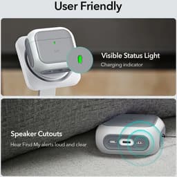 ESR Halolock Orbit Hybrid Hoes Geschikt Voor AirPods 4 (AirPods 4e Generatie) (2024) - Compatibel met MagSafe - Zwart — thumbnail 3