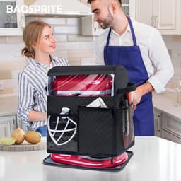 Mixerhoes Met Basis - Apparaat Beschermer - Keuken Organisatie - Afneembare Slider - 6-8 Quart - Zwart — thumbnail 2