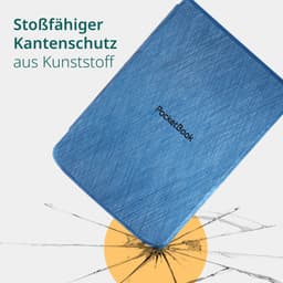 PocketBook Verse Pro e-reader Azure – 6 inch – 16 GB – waterdicht + Blauw Hoesje – voordeelbundel — thumbnail 2