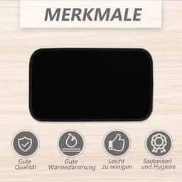 Keukenmachine onderlegger - Glijmat machine - Apparaat verplaatsen - Vlekbestendig nylon - 40x23 cm - Zwart — thumbnail 3
