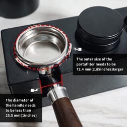 Sabotage Station - Koffie Houder - Espresso Bereiding - Anti-Slip Basis - 54-58mm - Zwart — thumbnail 3