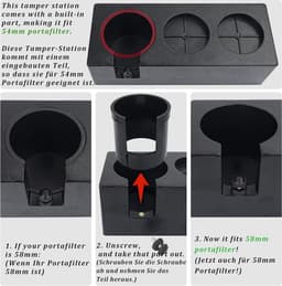 Sabotage Station - Koffie Houder - Espresso Bereiding - Anti-Slip Basis - 54-58mm - Zwart — thumbnail 4