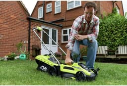 Elektrische Grasmaaier - Loopmaaier Duwmaaier - Gazon Onderhouden - Snoer Gebonden Kracht - 33 cm Snijbreedte - Groen — thumbnail 3