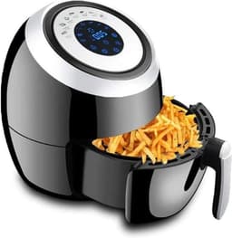 Heteluchtfriteuse - Kleine friteuse - Gezond koken - 360 graden circulatie - 3.6 liter - Zwart — thumbnail 1