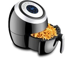 Heteluchtfriteuse - Kleine friteuse - Gezond koken - 360 graden circulatie - 3.6 liter - Zwart