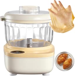 Deegmixer Huishoudelijk - Keukenmachine Kneedt - Brood Bakken - Krachtige DC Motor - 2 Liter Capaciteit - Wit — thumbnail 1