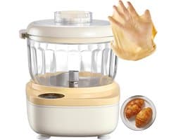 Deegmixer Huishoudelijk - Keukenmachine Kneedt - Brood Bakken - Krachtige DC Motor - 2 Liter Capaciteit - Wit