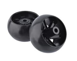 Dailygoods- Deck Wheel Vervanging - 5" Wiel - 2 Stuks - Hub Offset 3" - Boorgrootte 1/2" - Compatibel met Husqvarna - Graswiel