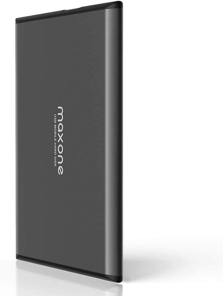 Externe Harde Schijf - Draagbare Opslag - Bestanden Opslaan - Ultradun Aluminium - 1 TB - Grijs — afbeelding 1