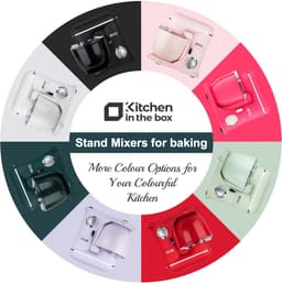 Keukenmachine - Standmixer - Bakken en Koken - Dubbele Mengkommen - 4.5L + 5L - Donkergroen — thumbnail 5