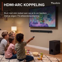 Soundbar - Audizio SB92S - HDMI-ARC - Bluetooth - 150 Watt - Optisch - Soundbar met subwoofer — thumbnail 4