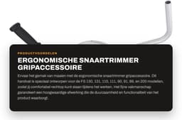 Dailygoods- Snaartrimmer Ergonomisch Handvat - Antislip Grip - Geschikt voor FS 130/131/110/111/90/91/89/200 - Eenvoudig te Installeren - Lichtgewicht Aluminium - Grasmaaier — thumbnail 5