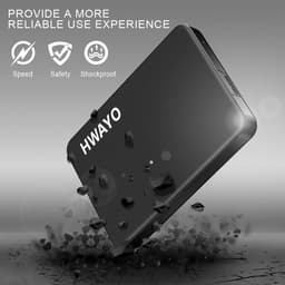 Externe Harde Schijf - Draagbare Opslag - Bestanden Opslaan - Plug and Play - 1 TB - Mat Zwart — thumbnail 2