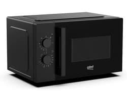 Magnetron met Grill - Combimagnetron Grill - Snel Eten Bereiden - Roestvrijstalen Binnenruimte - 23 Liter - Zwart