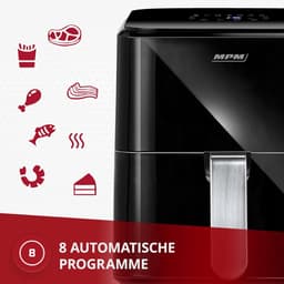Heteluchtfriteuse - Convectieoven - Vetvrij Koken - Digitaal Led-display - 45 liter - Zwart — thumbnail 2