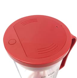 Deegdispenser Mixer - Bakgereedschap Beslag - Pannenkoeken Bakken - Elektrisch Mengen - 1200 ml Inhoud - Transparant Rood — thumbnail 5