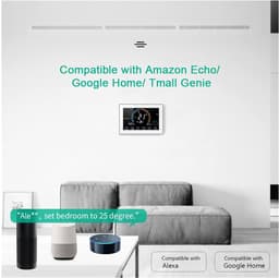Digitale Thermostaat - Slimme Verwarming - Comfort Verwarmen - App Controle - 5A 16A - Zwart — thumbnail 4