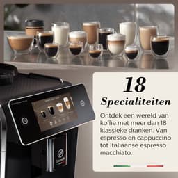 Saeco GranAroma Deluxe SM6680/00 - Zwart - Espressomachine - 18 Dranken met melksysteem - Groot scherm - Slim & verbonden - Volautomatisch - Koffiemachine met bonen + AquaClean filter — thumbnail 4