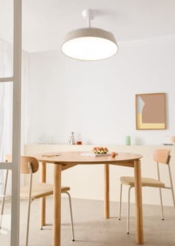 CREATE - Stille plafondventilator 40W (Ø107cm) met intrekbare bladen en LED-licht - Controller voor wandmontage + Afstandsbediening - 6 snelheden - Programmeerbaar - WIND CLEAR CONTOUR — thumbnail 4