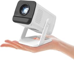 mini-projector , Beamer 4K wifi 6 en Bluetooth 5.4, draagbare video smart beamer, automatische correctie en handmatige focus, thuisbioscoop, compatibel met pc/tv-stick/USB/PS5 — thumbnail 3