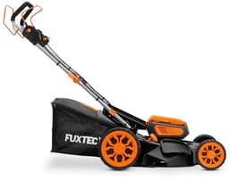 FUXTEC 40V accu grasmaaier FX-E2RM46PROSET | accu grasmaaier met aandrijving | 46 cm | 2x 5Ah accu & snellader | mulchfunctie | 50L grasopvangbak — thumbnail 3