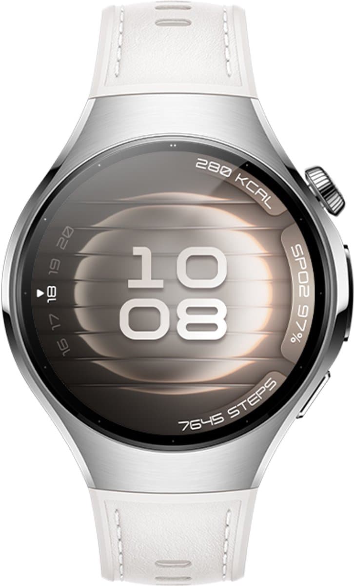 HUAWEI WATCH 5 42mm Wit / Composite band / Titanium van luchtvaartkwaliteit / X-TAP / eSIM bellen / GPS / ECG / Bluetooth 5.2 / Smartwatch / Compatibel met iOS en Android — afbeelding 1