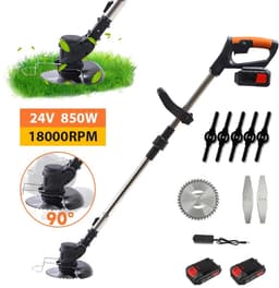 AURORAS-Draadloze Grastrimmer 850W – Elektrische Grasmaaier – 2 Accu’s – Kantensnijder – Tuingereedschap — thumbnail 1