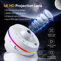 MakkelijkMooi LED Sterrenhemel Projector – Beamer - 13 Unieke Astronomische Projecties - 6 Lichtmodi - 1, 2 of 4 uur Timer — thumbnail 2
