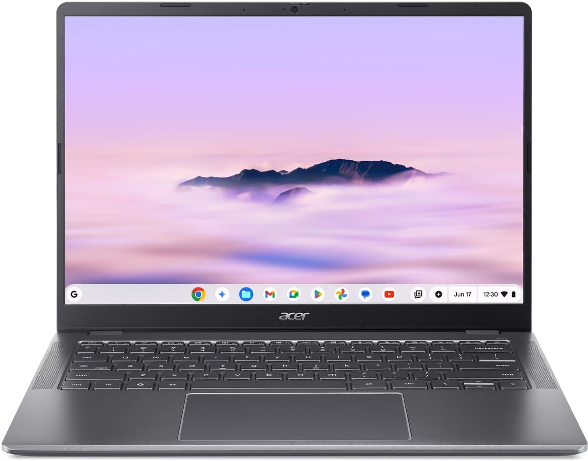 Acer Chromebook Plus 514 CB514-6HT-3689 - 14 inch - Touchscreen - Core 3 (i3) - 8GB - 128GB - Verlicht toetsenbord - Grijs — afbeelding 1