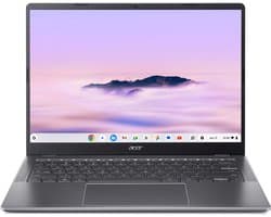 Acer Chromebook Plus 514 CB514-6HT-3689 - 14 inch - Touchscreen - Core 3 (i3) - 8GB - 128GB - Verlicht toetsenbord - Grijs
