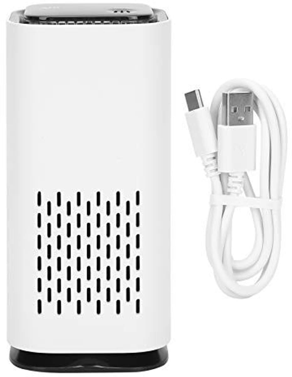 Dailygoods - Dailygoody - Mini-luchtreiniger - Rookluchtreiniger - Draagbare ionisator met HEPA-filter - USB-poort - Actieve koolverfrisser - Geschikt voor th — afbeelding 1