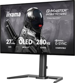 iiyama G-Master GOB2701QSC-B1 Titan Falcon - 27 inch - QHD - META 3.0 OLED - 280Hz - verstelbaar - HDR TB400 - G-Sync compatible — thumbnail 1