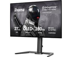 iiyama G-Master GOB2701QSC-B1 Titan Falcon - 27 inch - QHD - META 3.0 OLED - 280Hz - verstelbaar - HDR TB400 - G-Sync compatible
