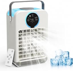 Luchtkoeler - Ventilator - Persoonlijke Koeling - 3-in-1 Functie - 700ML Tank - Wit — thumbnail 1