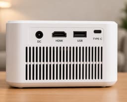 QualyLiving HY300 Max Mini Beamer – 4K Ondersteuning – WiFi 6 & Bluetooth 5.4 – Auto Focus – Draagbare Projector – Thuisbioscoop — thumbnail 2